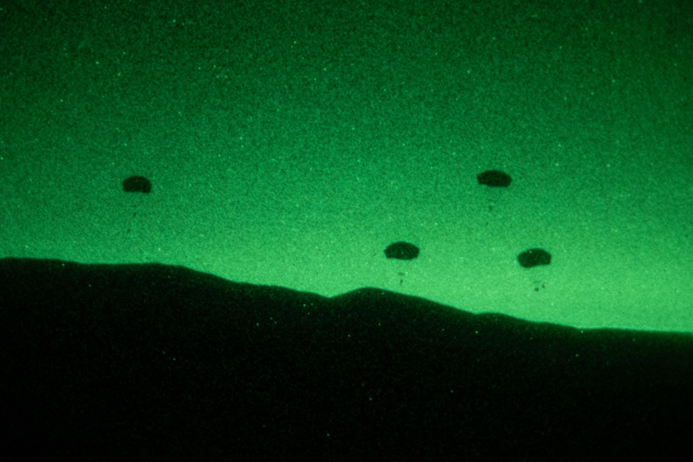 3-509th Paratroopers Conduct Nighttime Jump During Southern Fenix 24