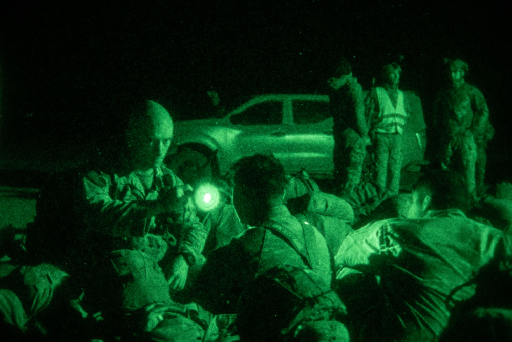 3-509th Paratroopers Conduct Nighttime Jump During Southern Fenix 24