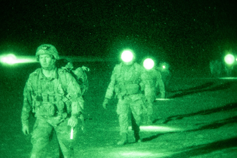 3-509th Paratroopers Conduct Nighttime Jump During Southern Fenix 24