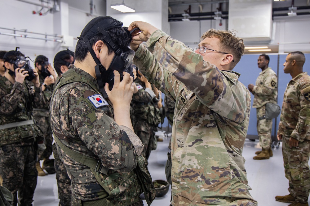 Former KATUSAs undergo mobilization exercise at Camp Humphreys