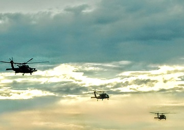 Wisconsin National Guard Black Hawks conduct August 2024 weekend training at Fort McCoy