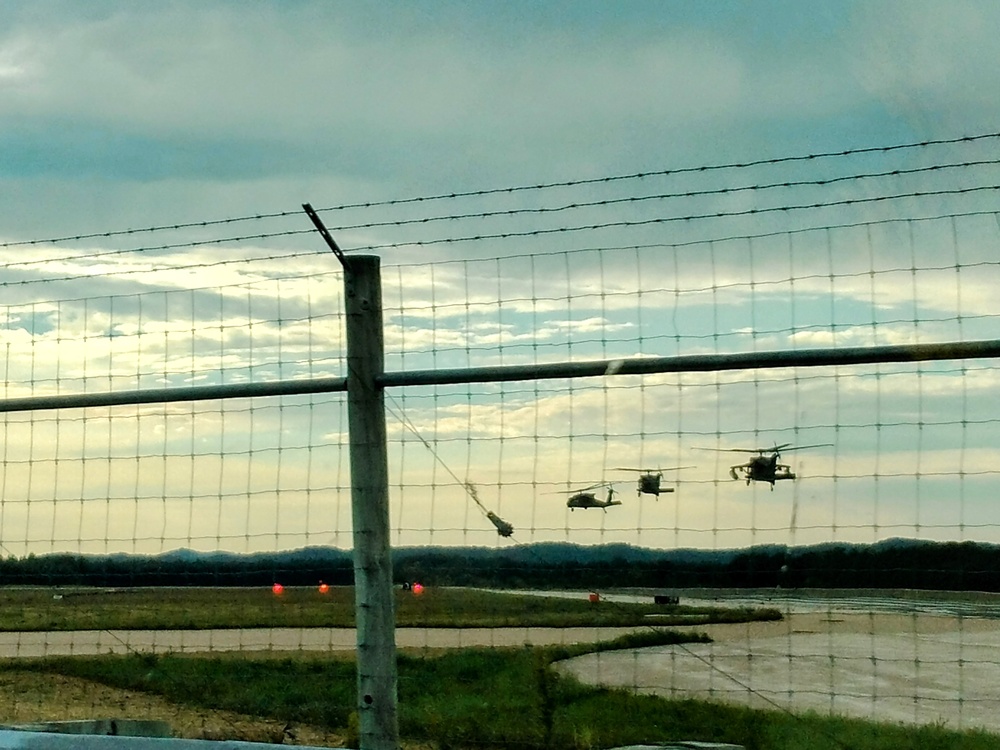 Wisconsin National Guard Black Hawks conduct August 2024 weekend training at Fort McCoy