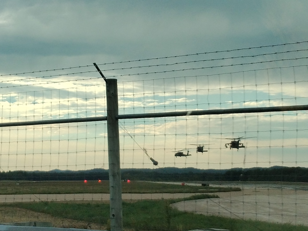 Wisconsin National Guard Black Hawks conduct August 2024 weekend training at Fort McCoy