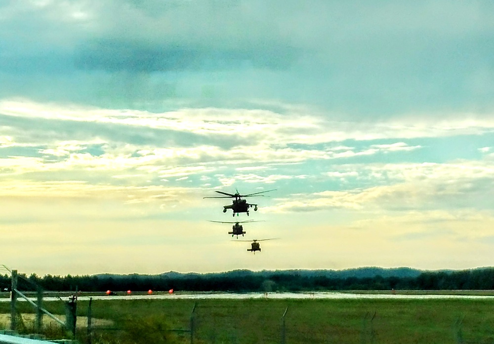 Wisconsin National Guard Black Hawks conduct August 2024 weekend training at Fort McCoy