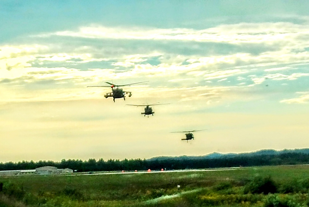 Wisconsin National Guard Black Hawks conduct August 2024 weekend training at Fort McCoy