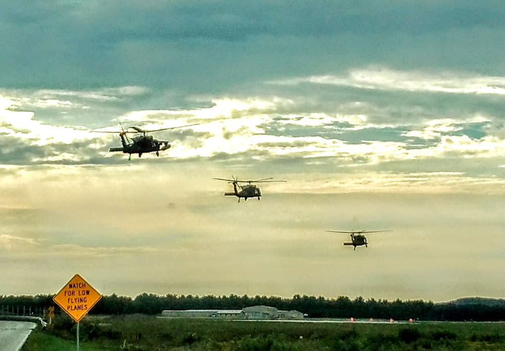 Wisconsin National Guard Black Hawks conduct August 2024 weekend training at Fort McCoy