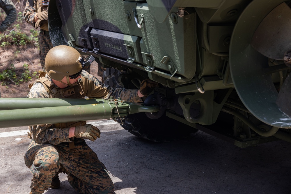 Amphibious Combat Vehicle Route Verification