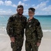 MA1 Thornton reenlists aboard Diego Garcia