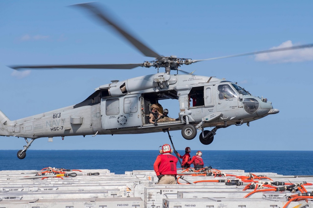 Ike Supports Naval Operations in the Atlantic Ocean