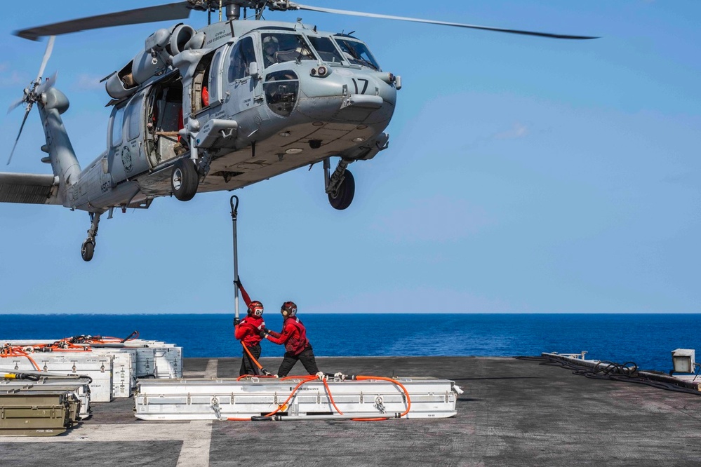 IKE Conducts Ammo Offload in the Atlantic Ocean