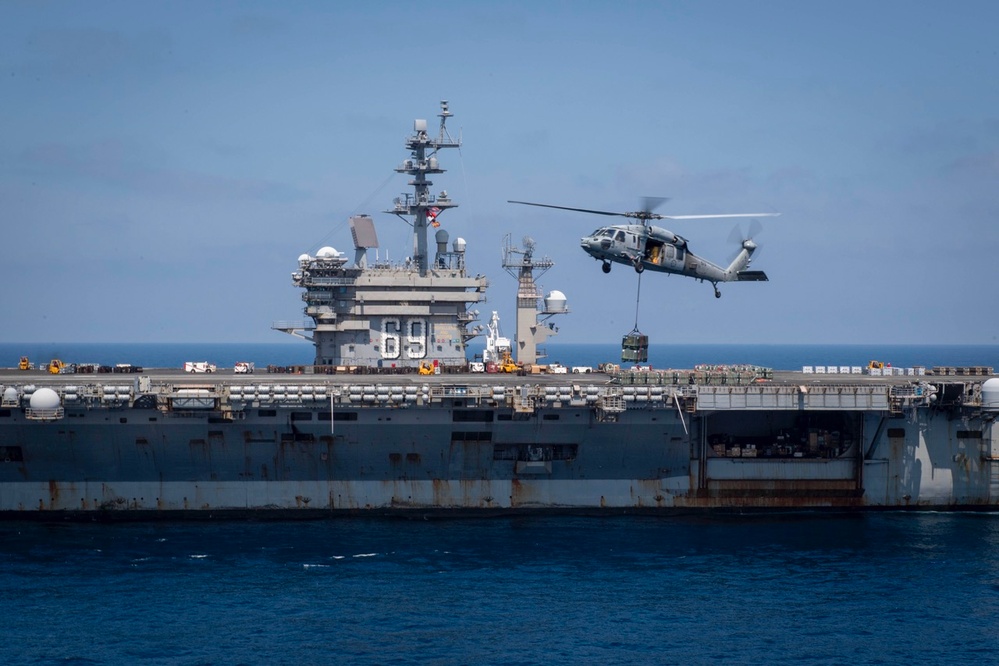 IKE Conducts Ammo Offload in the Atlantic Ocean