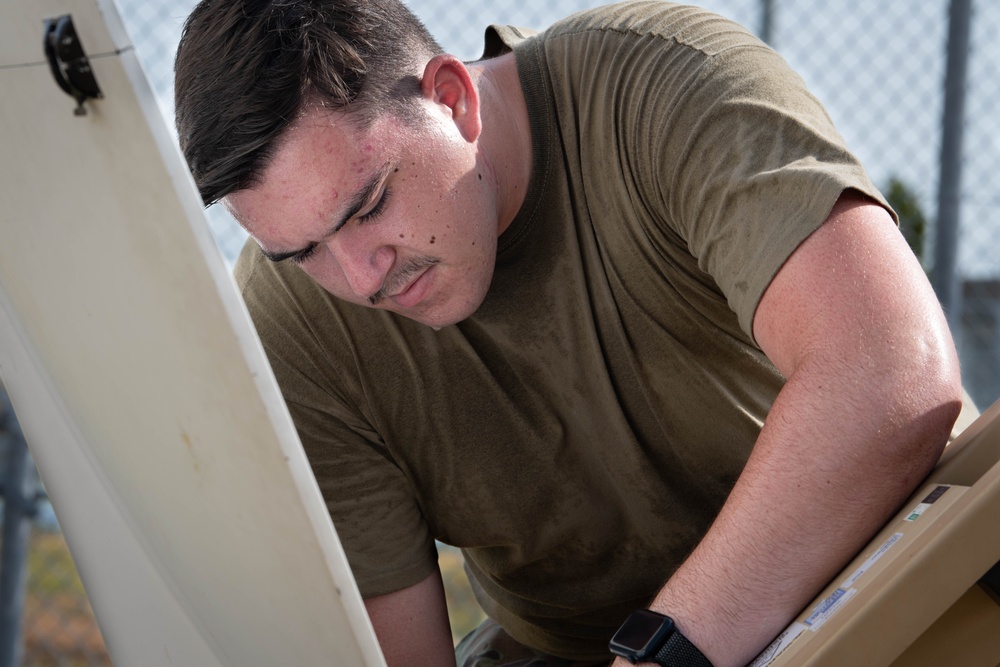 374th CS display expeditionary readiness during Adamantium Shield II