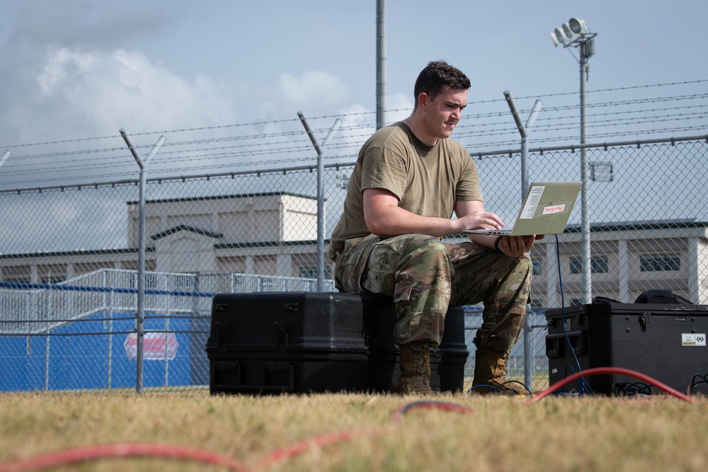 374th CS display expeditionary readiness during Adamantium Shield II