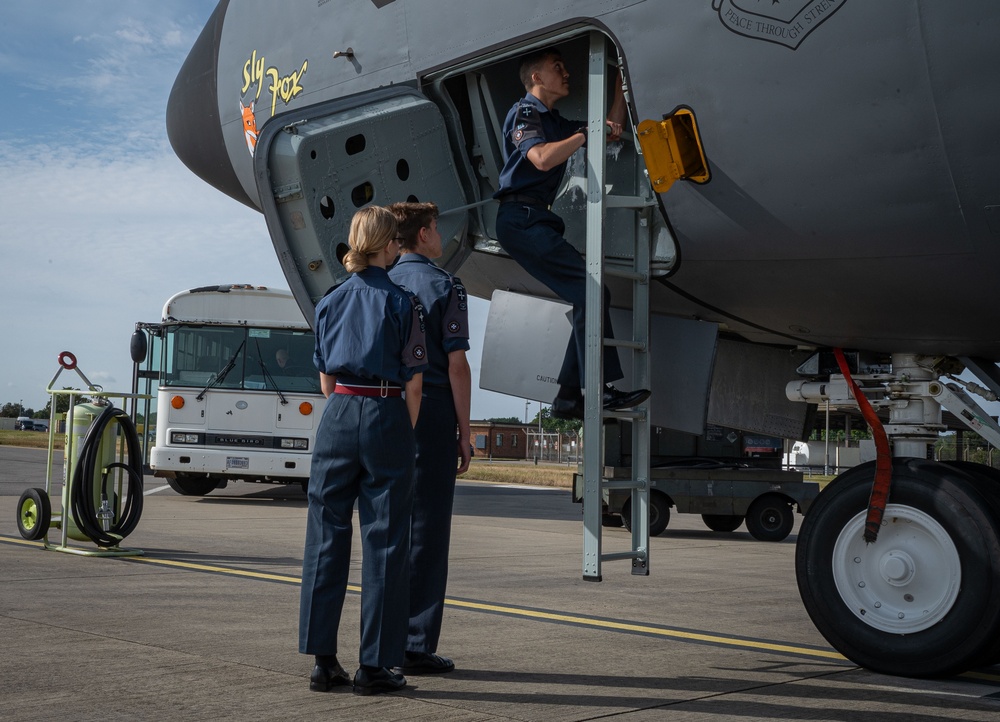 RAF Air Cadets tour RAF Mildenhall
