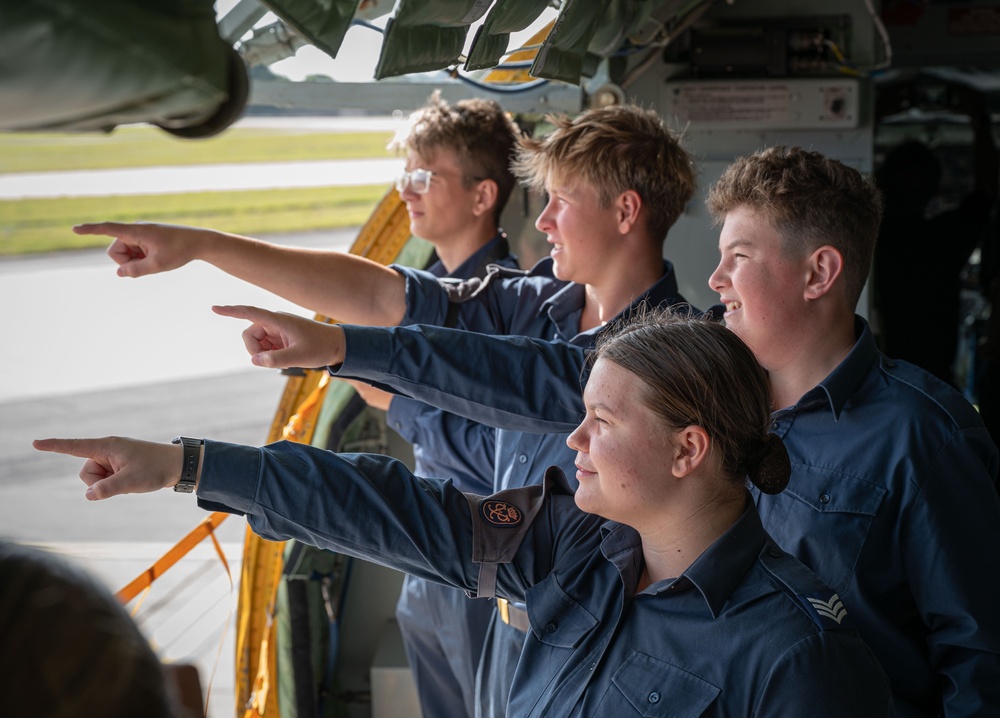 RAF Air Cadets tour RAF Mildenhall
