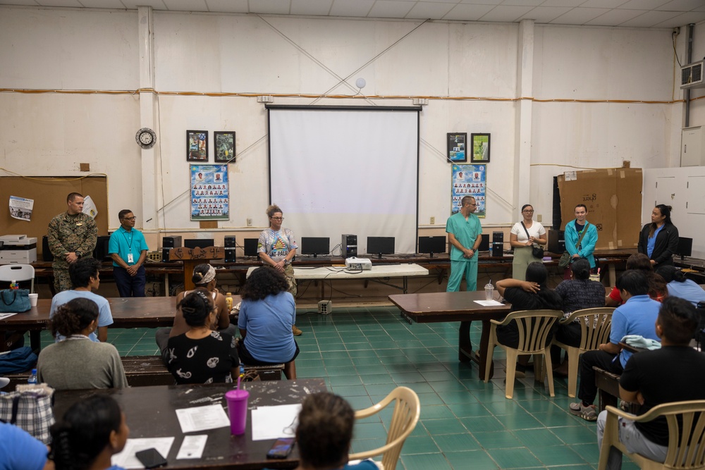 Koa Moana 24: Medical Recruiting Event at Palau High School