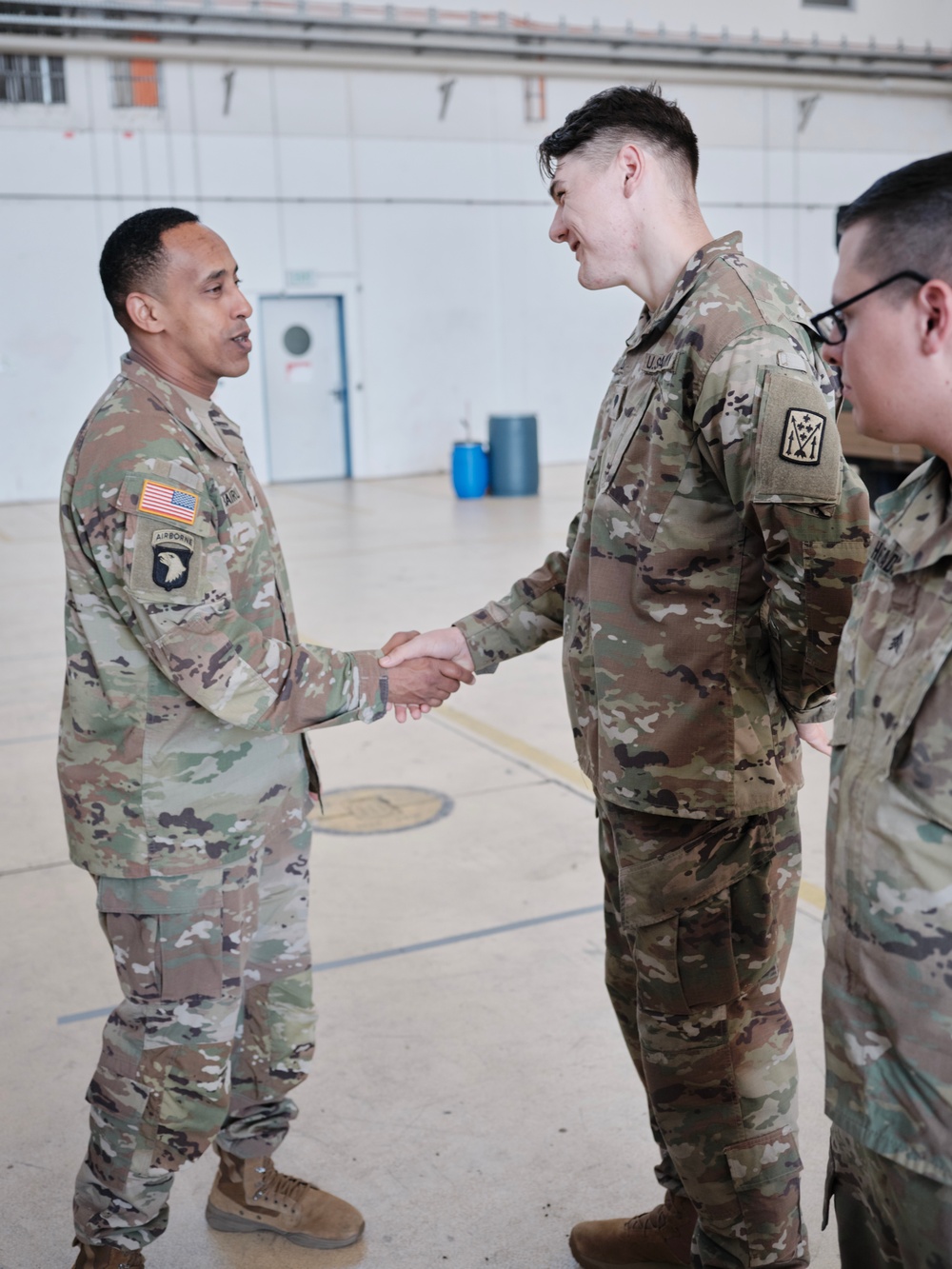 52D Command Team Maintence Terrain Walk at 1-57 ADAR