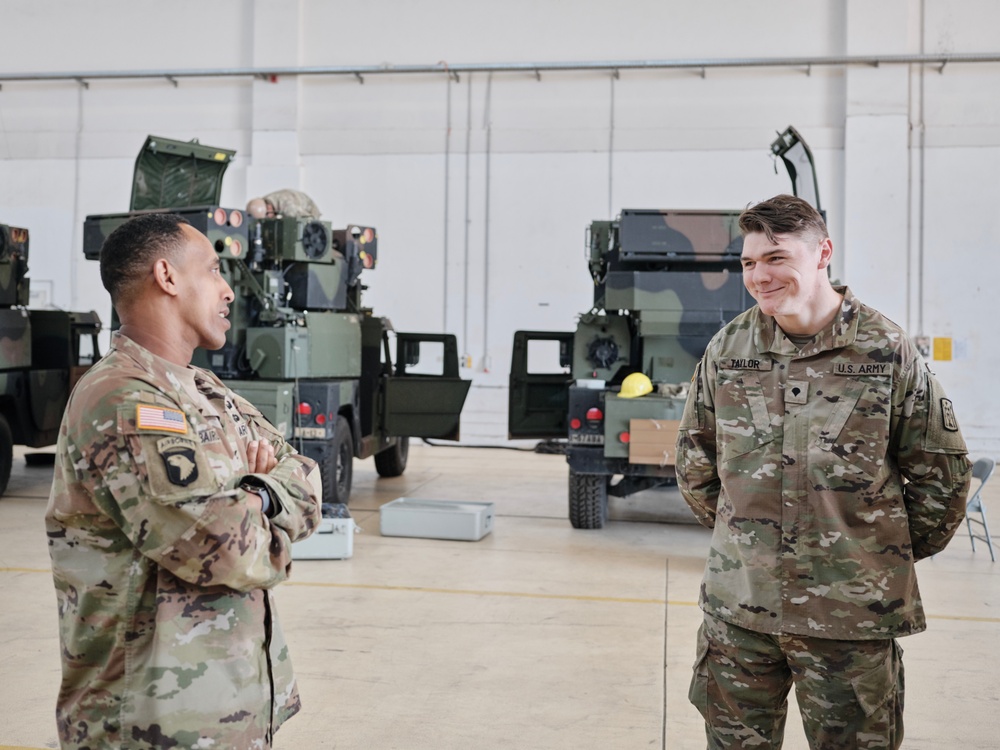 52D Command Team Maintence Terrain Walk at 1-57 ADAR