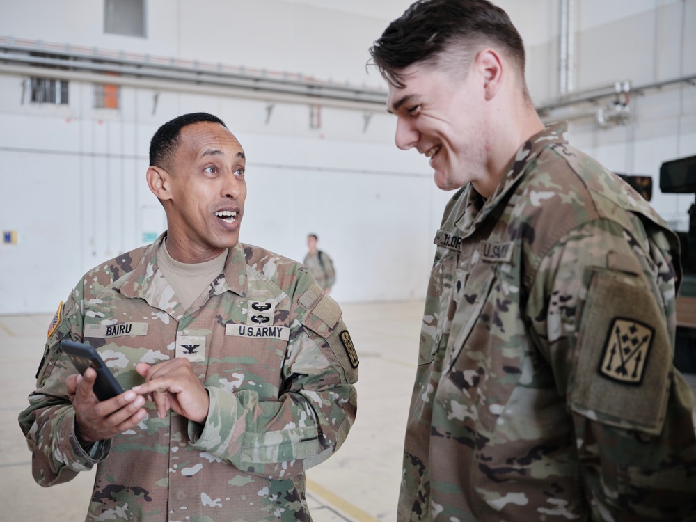 52D Command Team Maintence Terrain Walk at 1-57 ADAR