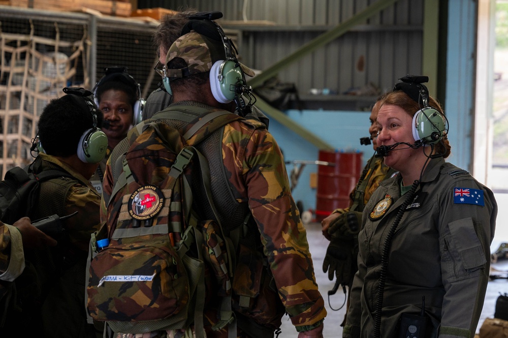 USAF, RAAF and PNGDF training efforts culminate with aeromedical evacuation FTX during Pac Angel 24-1