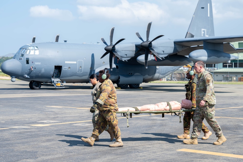 USAF, RAAF and PNGDF training efforts culminate with aeromedical evacuation FTX during Pac Angel 24-1