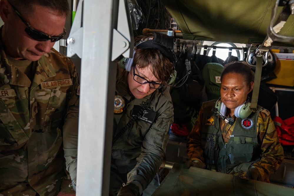 USAF, RAAF and PNGDF training efforts culminate with aeromedical evacuation FTX during Pac Angel 24-1