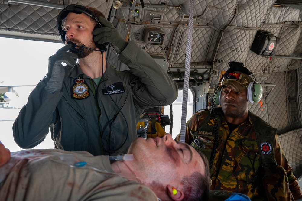 USAF, RAAF and PNGDF training efforts culminate with aeromedical evacuation FTX during Pac Angel 24-1