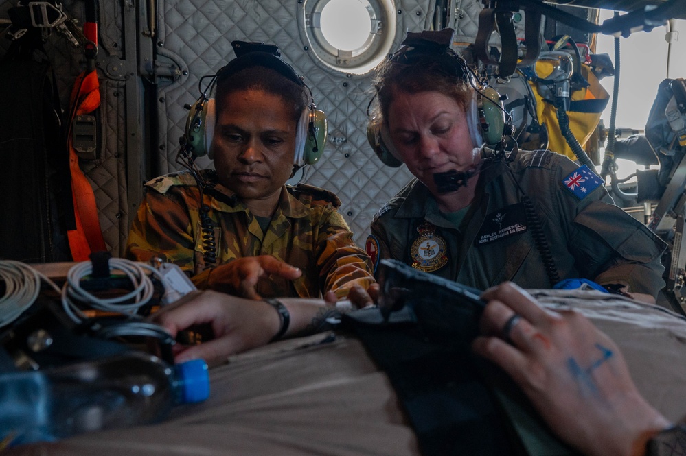 USAF, RAAF and PNGDF training efforts culminate with aeromedical evacuation FTX during Pac Angel 24-1