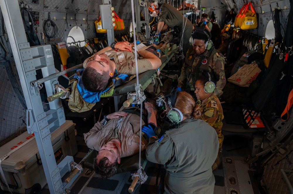 USAF, RAAF and PNGDF training efforts culminate with aeromedical evacuation FTX during Pac Angel 24-1