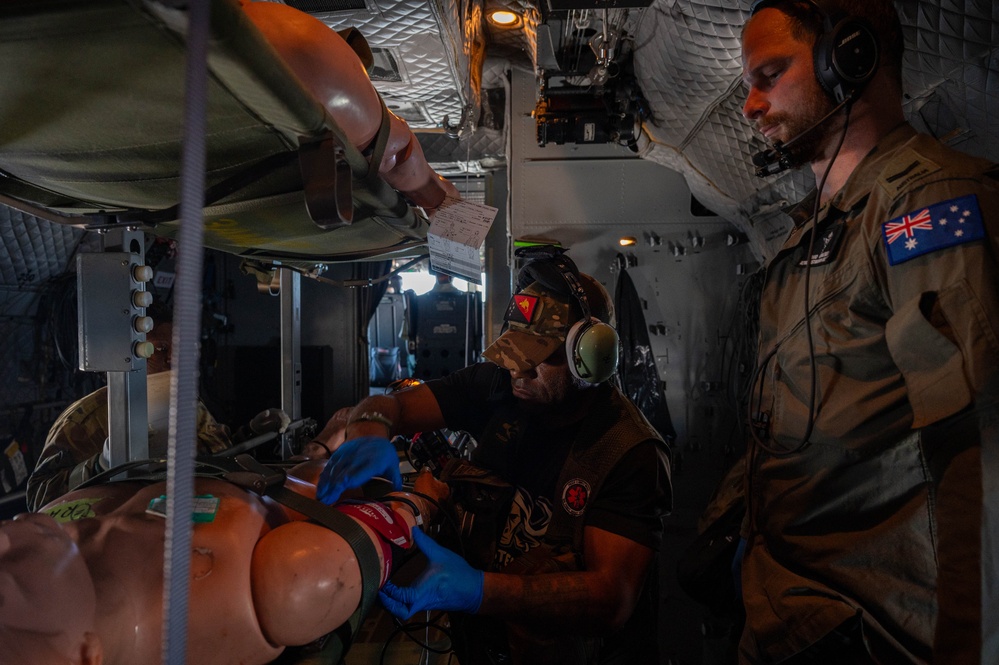 USAF, RAAF and PNGDF training efforts culminate with aeromedical evacuation FTX during Pac Angel 24-1