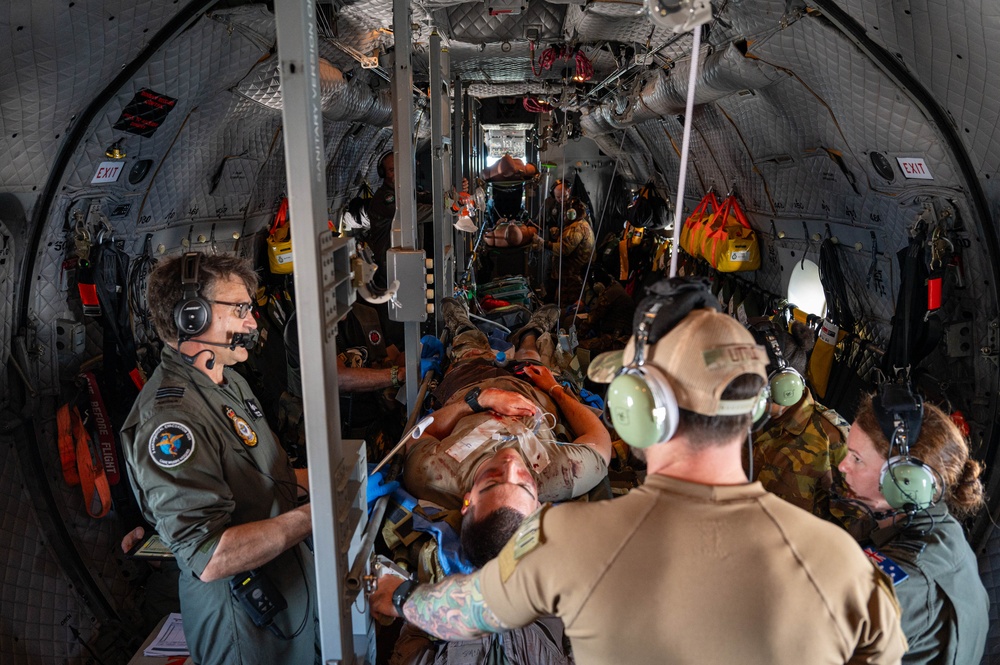 USAF, RAAF and PNGDF training efforts culminate with aeromedical evacuation FTX during Pac Angel 24-1