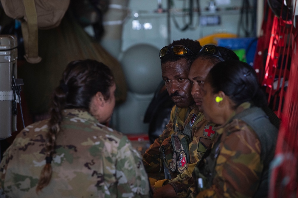 USAF, RAAF and PNGDF training efforts culminate with aeromedical evacuation FTX during Pac Angel 24-1