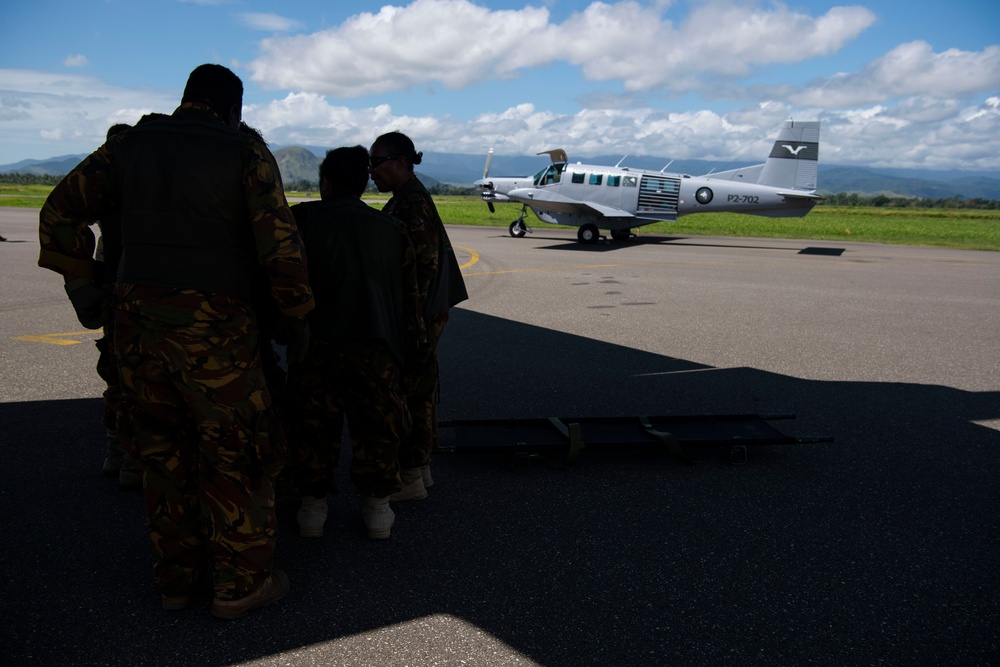 USAF, RAAF and PNGDF training efforts culminate with aeromedical evacuation FTX during Pac Angel 24-1