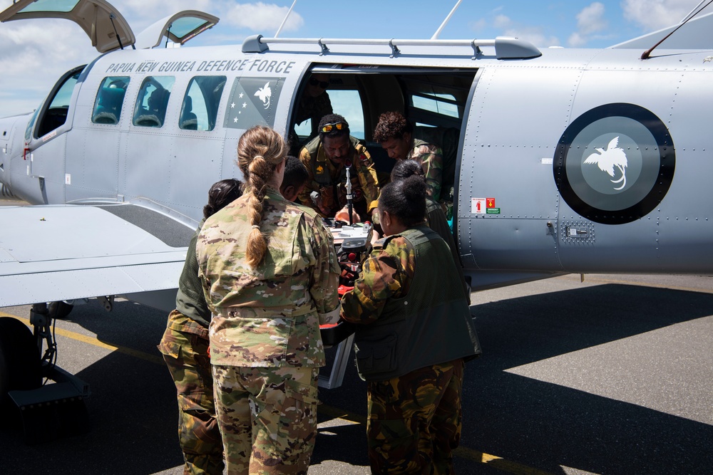 USAF, RAAF and PNGDF training efforts culminate with aeromedical evacuation FTX during Pac Angel 24-1