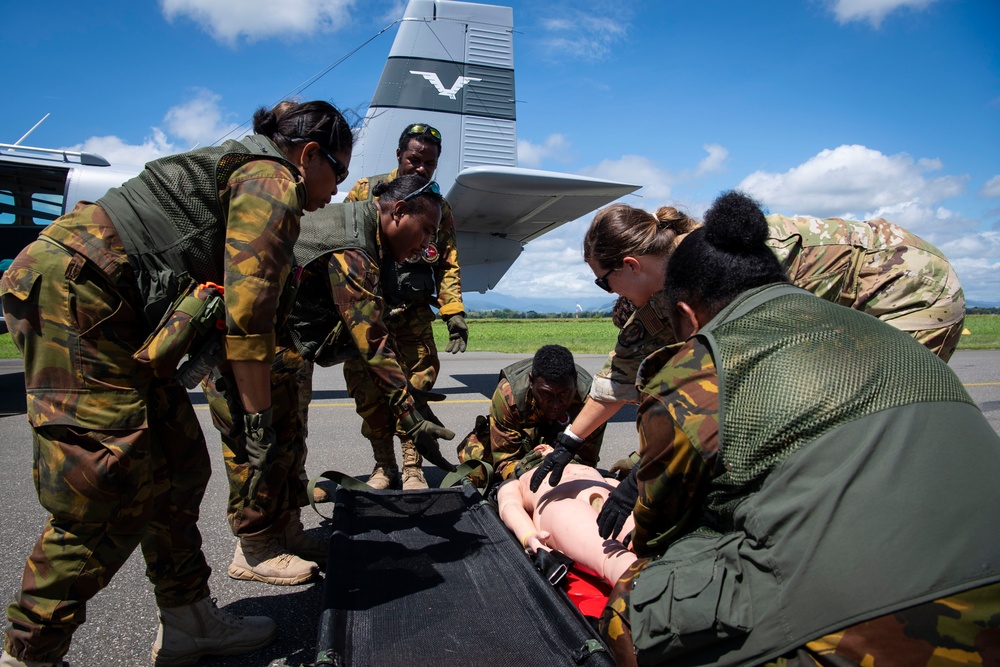 USAF, RAAF and PNGDF training efforts culminate with aeromedical evacuation FTX during Pac Angel 24-1