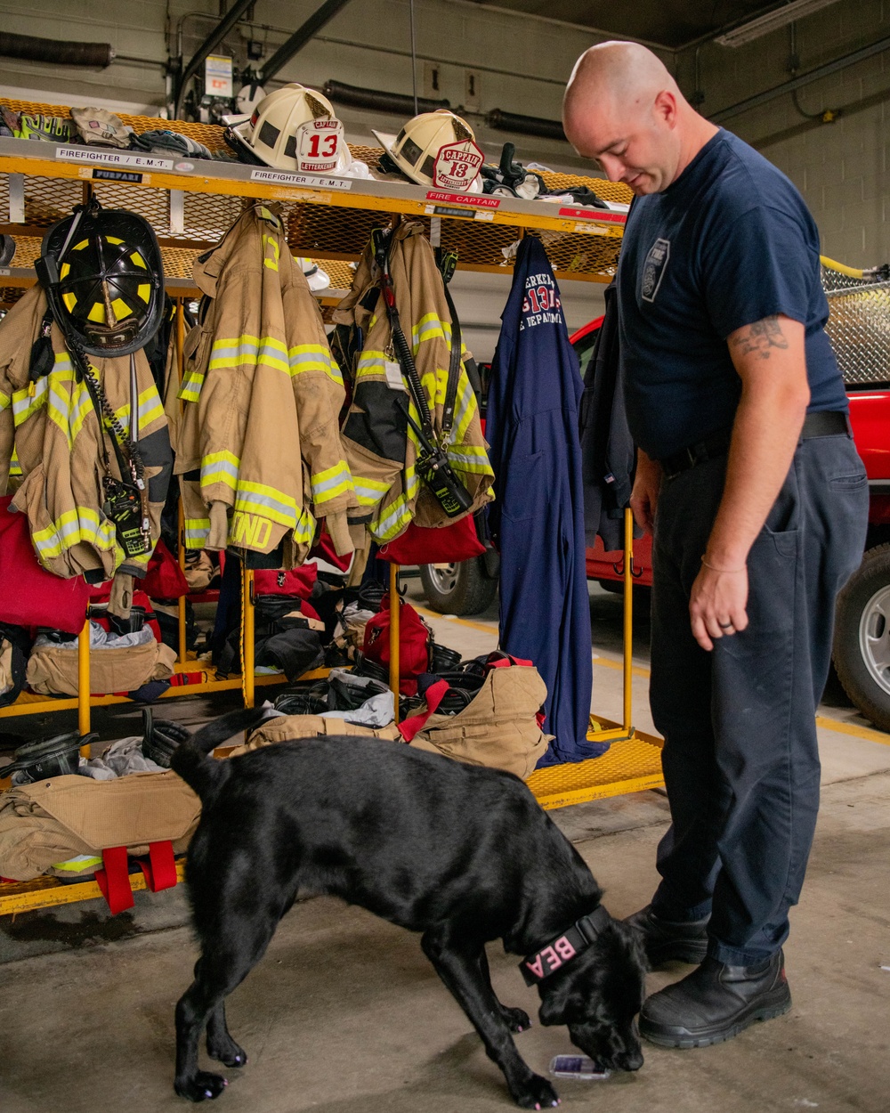 LEAD spotlights first DOD firefighter and service animal team at the depot