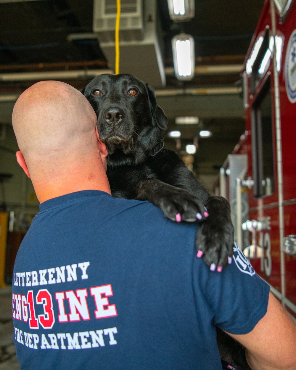 LEAD spotlights first DOD firefighter and service animal team at the depot