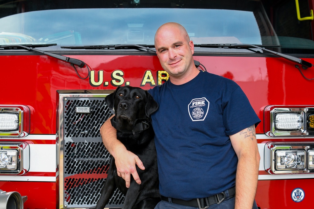 LEAD spotlights first DOD firefighter and service animal team at the depot