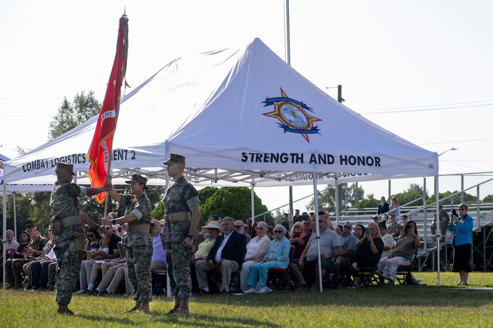 Combat Logistics Regiment 2 Change of Command Ceremony