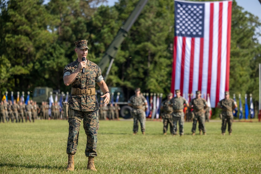 Combat Logistics Regiment 2 Change of Command Ceremony