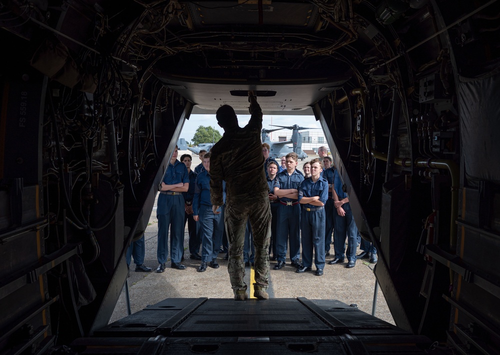 RAF Air Cadets tour RAF Mildenhall