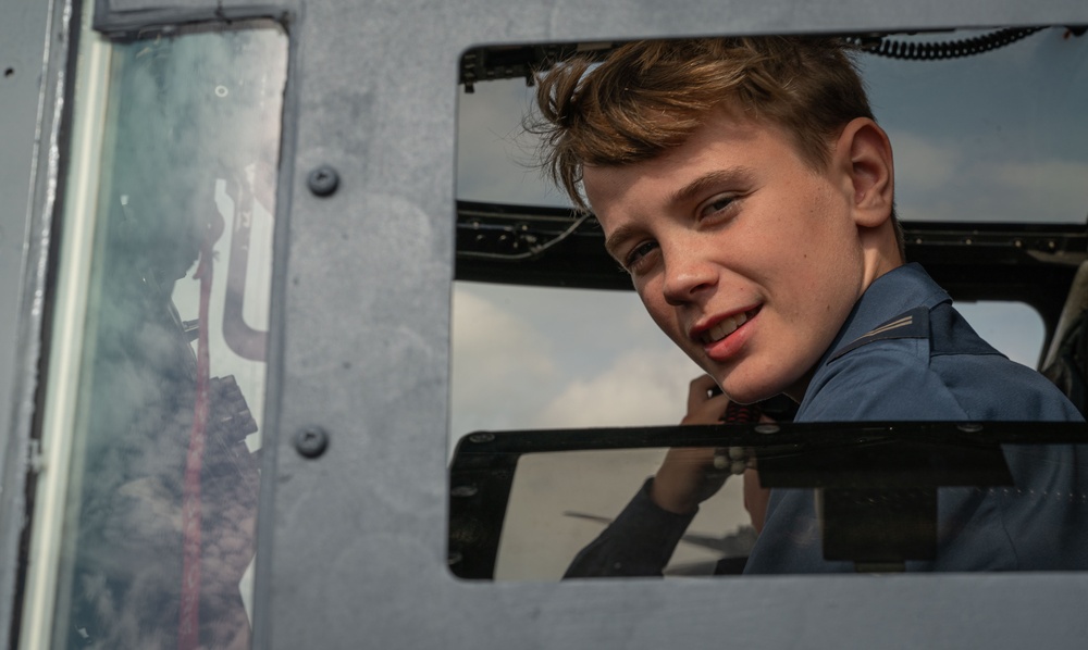 RAF Air Cadets tour RAF Mildenhall