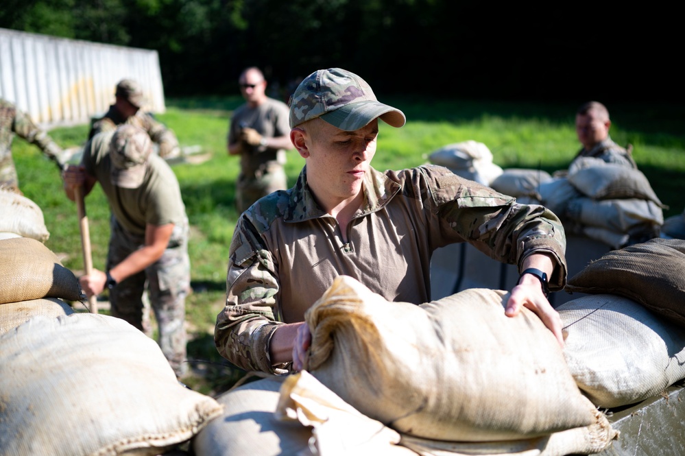 421st Combat Training Squadron students complete defensive fighting position training