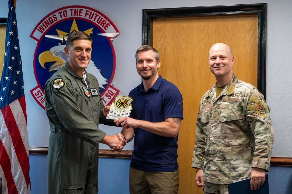 Nellis AFB 57th Wing Quarterly Award Winners