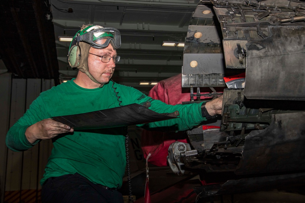 Abraham Lincoln conducts routine operations