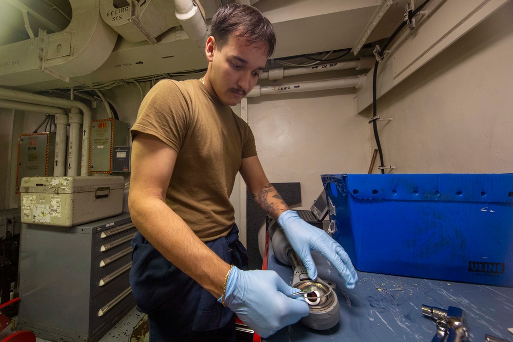 Abraham Lincoln conducts routine operations