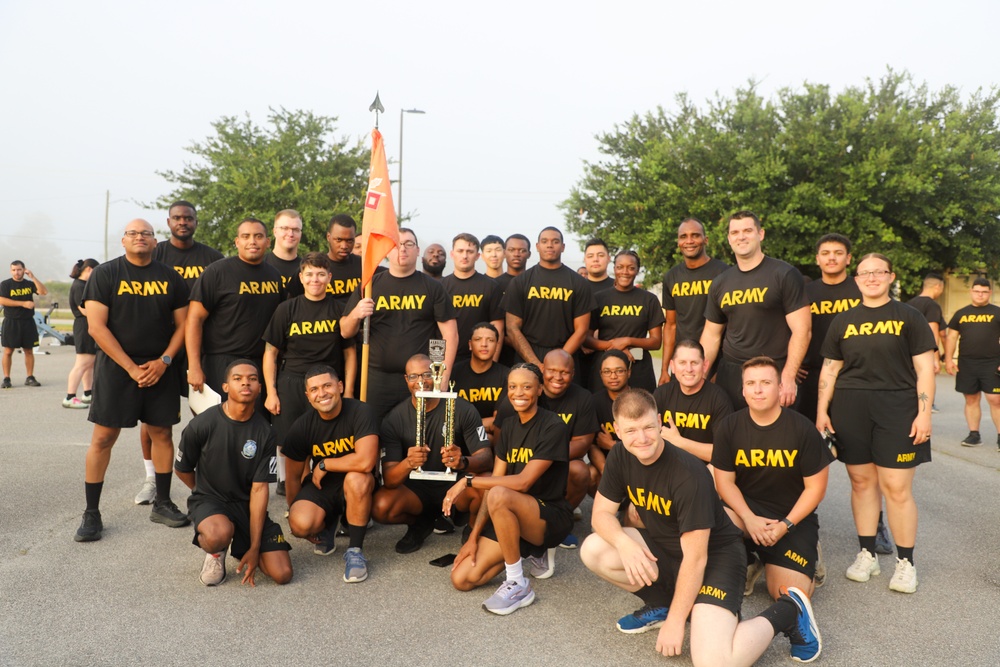 The Division Sustainment Troops Battalion holds a physical fitness competition