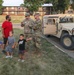 Families explore vehicles at National Night Out