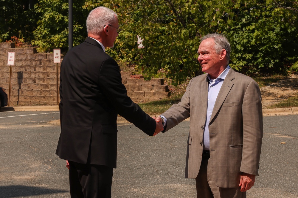 U.S. Sen. Kaine visits Quantico, speaks with Child Development Center educators