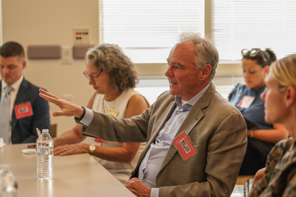 U.S. Sen. Kaine visits Quantico, speaks with Child Development Center educators